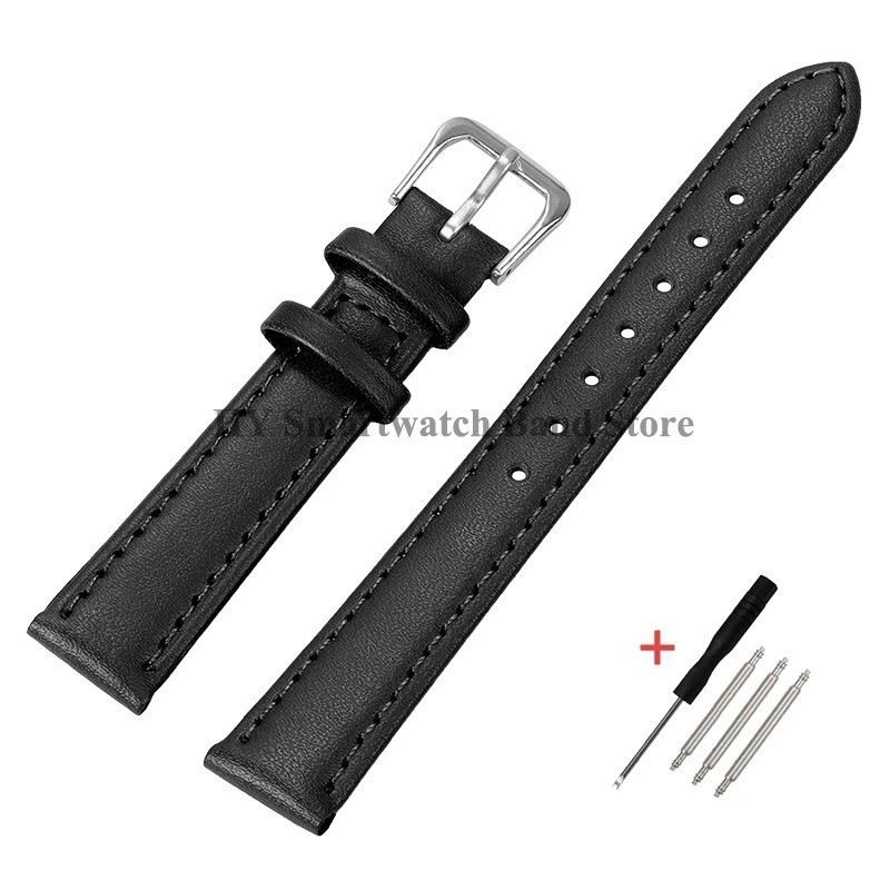 Leather Watch Strap 12mm to 24mm Genuine Replacement Soft Bracelet Watch Band
