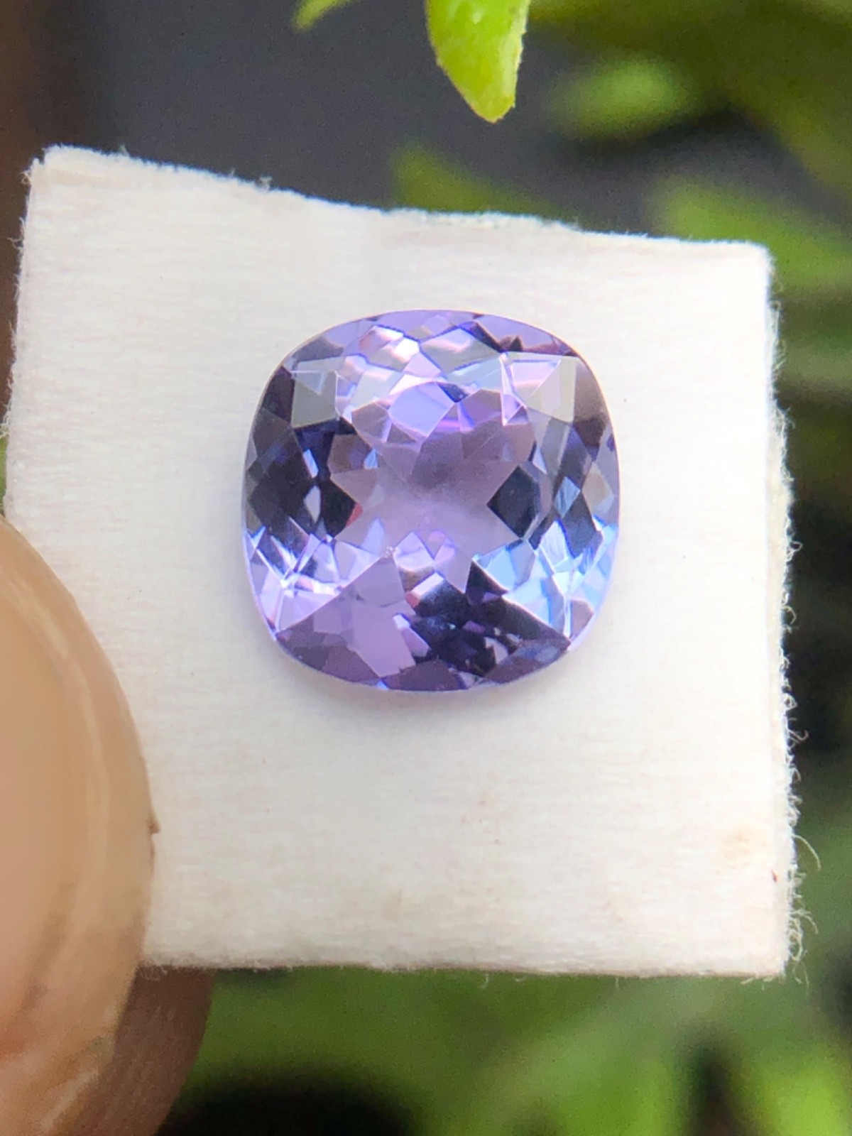 Natural Blue Purple Zoisite Tanzanite Cushion Cut Loose Gemstone For Jewelry