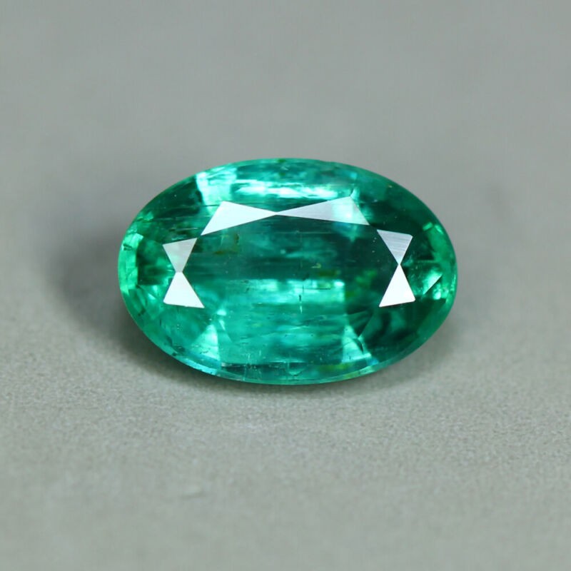 0.45 Cts_Extreme Top Lustrous_100 % Natural AAA+ Vivid Green Emerald_Zambia