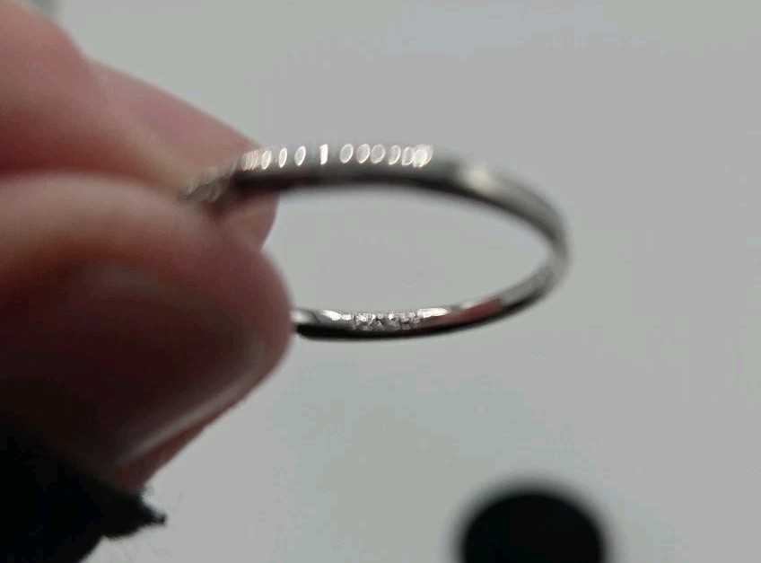 Fuzion Creations 925 Sterling Silver CZ 2 Piece Wedding Ring Set Size 8