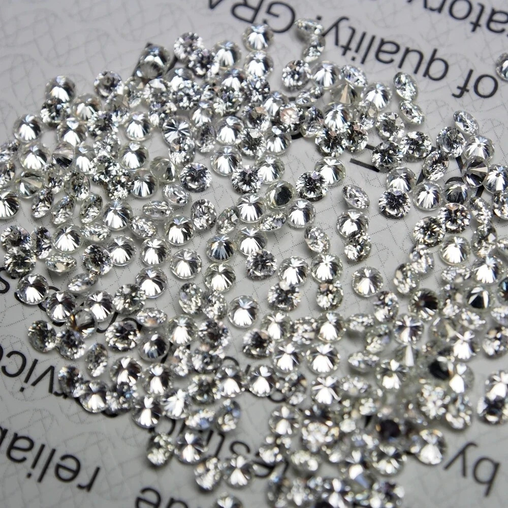Small Size 1.00 Ct 1.2 MM D Color Round Brilliant Loose Moissanite Stone VVS1