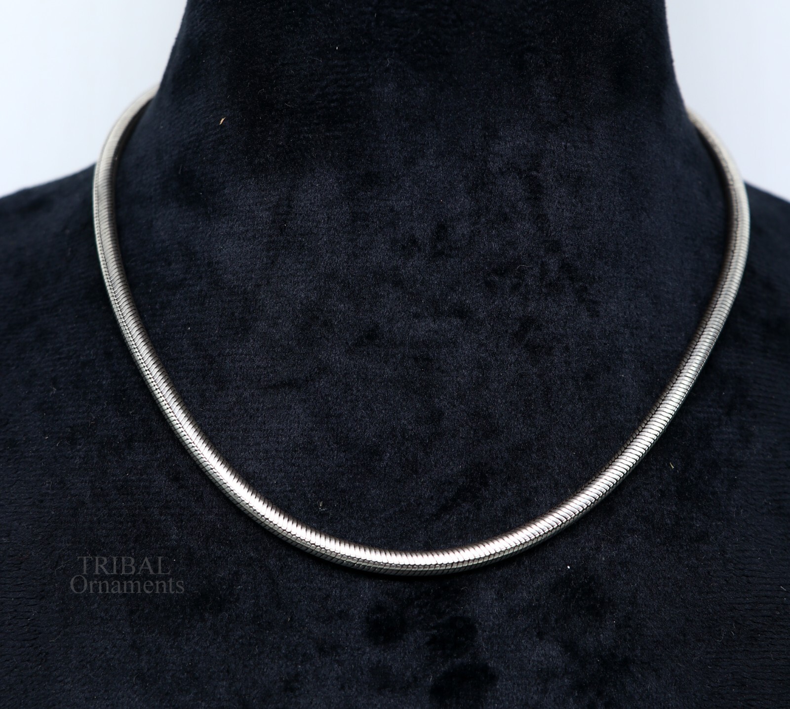 16″ TO 30″ 4 mm screw chain 925 sterling silver handmade snake chain ch158