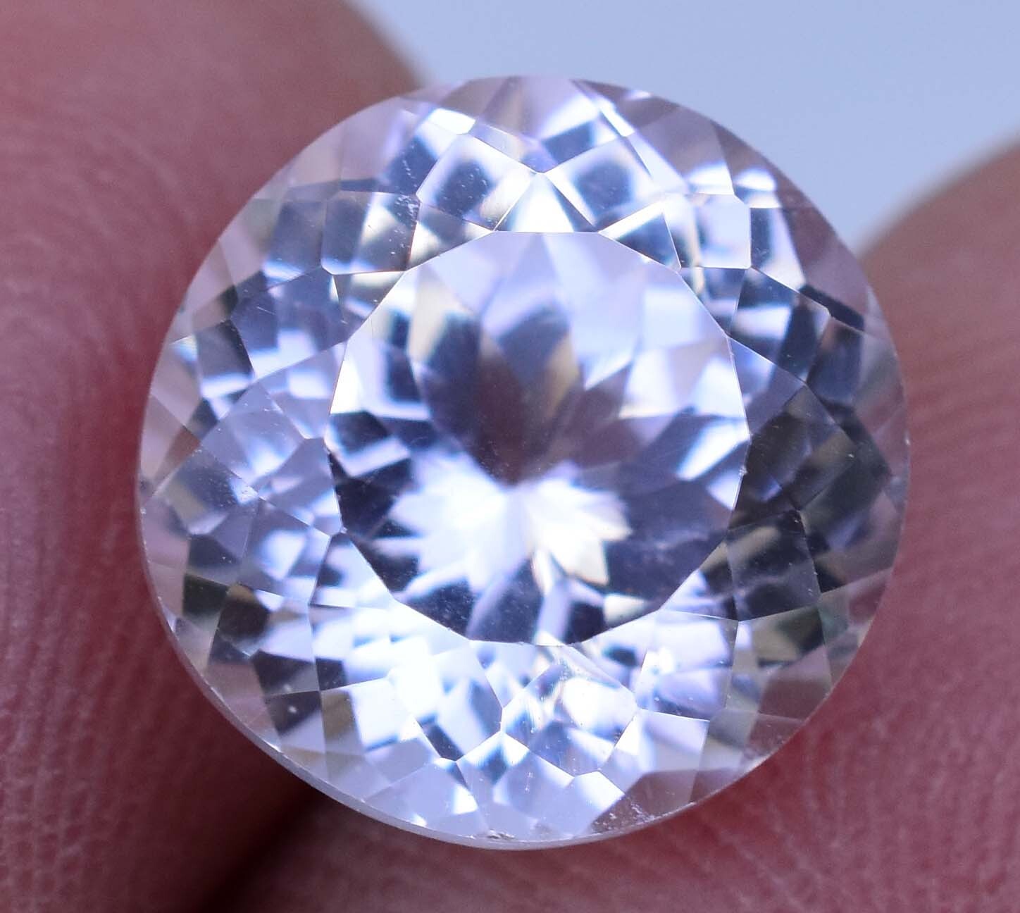 Natural 8.20 Ct White Montana Sapphire Round Cut Certified Rare Loose Gemstone