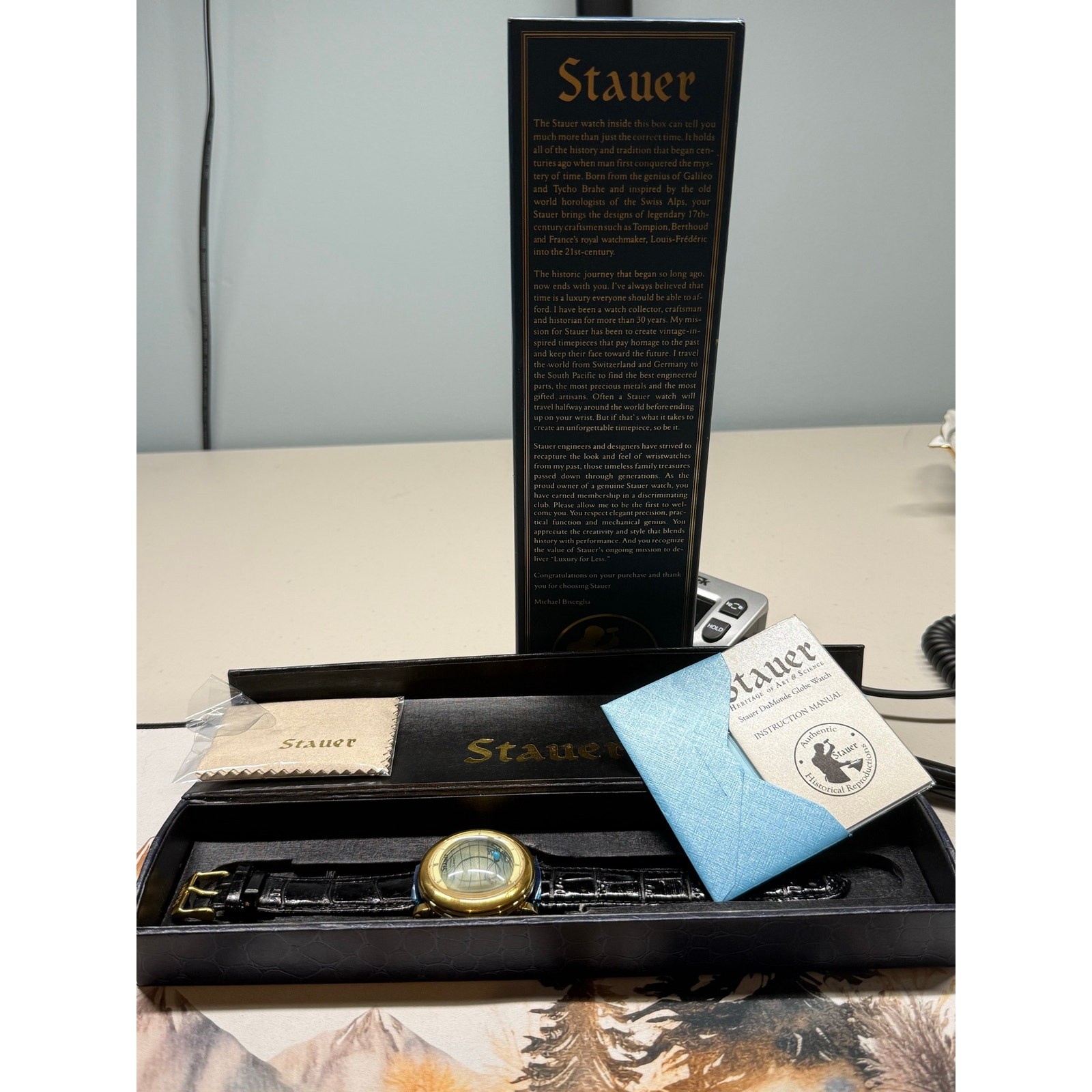 030. Stauer DuMonde Globe Watch
