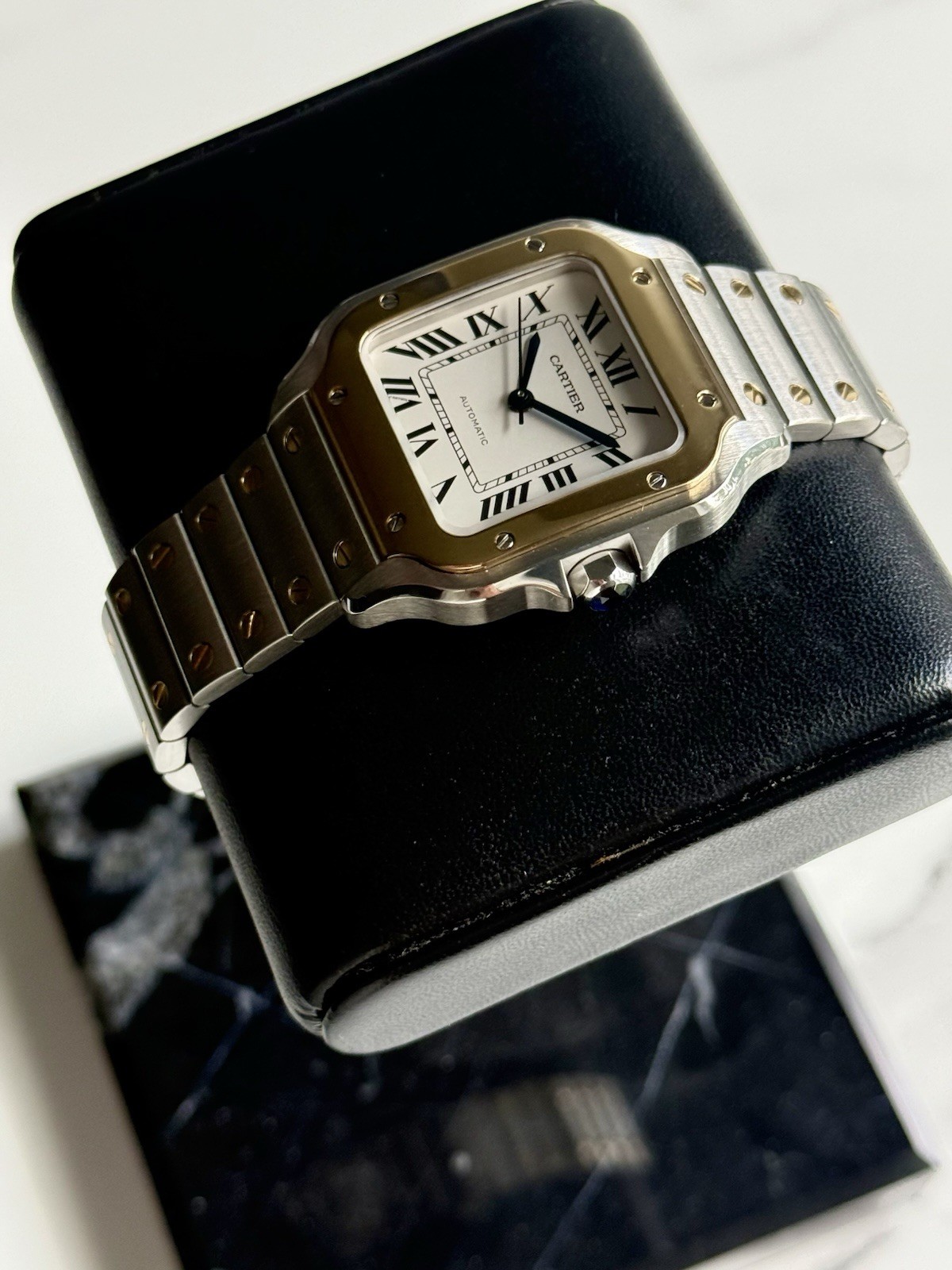 Cartier Santos Two Tone W2SA0007 Steel & Gold Automatic Fullset Original Receipt