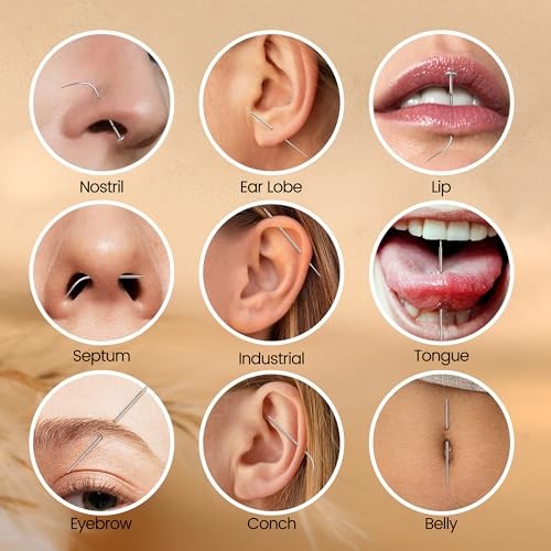 Piercing Ball Grabber Tool, 14-20G Taper for Thread+Threadless(14G 16G 18G)