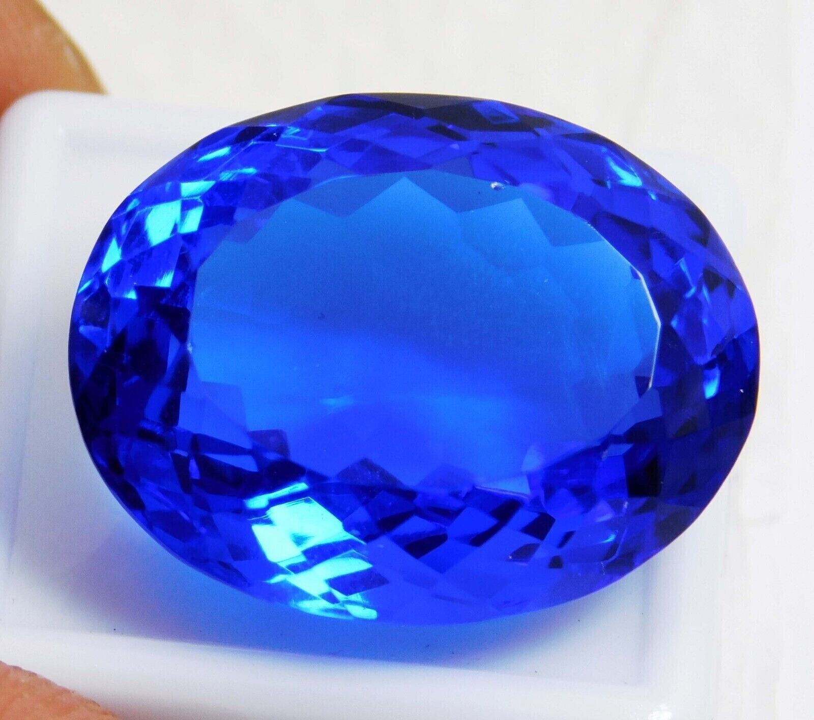 79.90 Ct Large Blue Tanzanite Oval Faceted Cut Loose Gemstone for Ring & Pendant