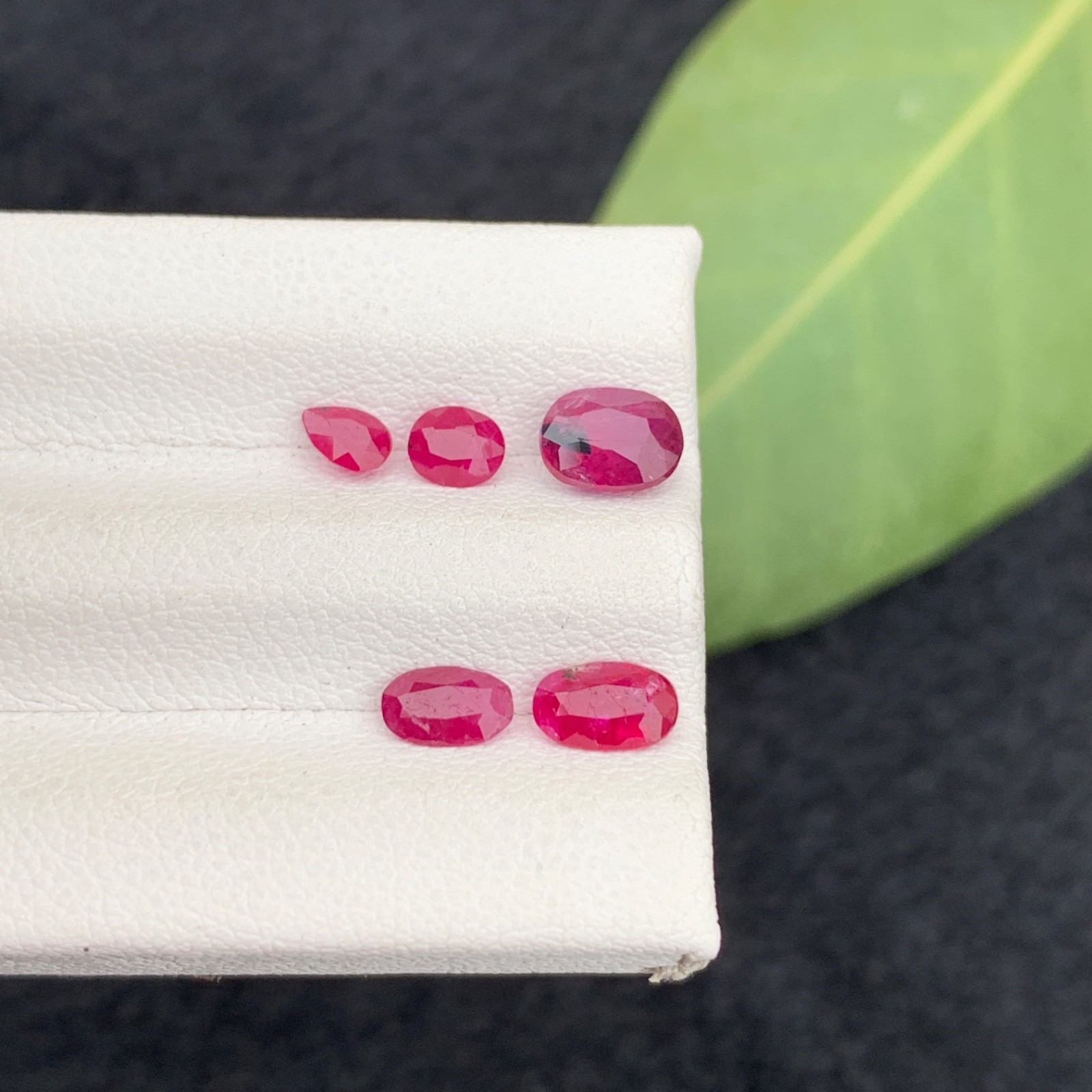 Natural Ruby Parcel 2.73 Ct Afghanistan Red Ruby Lot Oval Pear Cut Loose Gemston