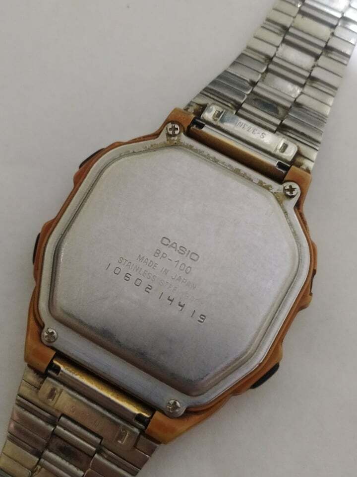 VINTAGE CASIO BP-100 Blood Pressure watch.vintage casio digital Working
