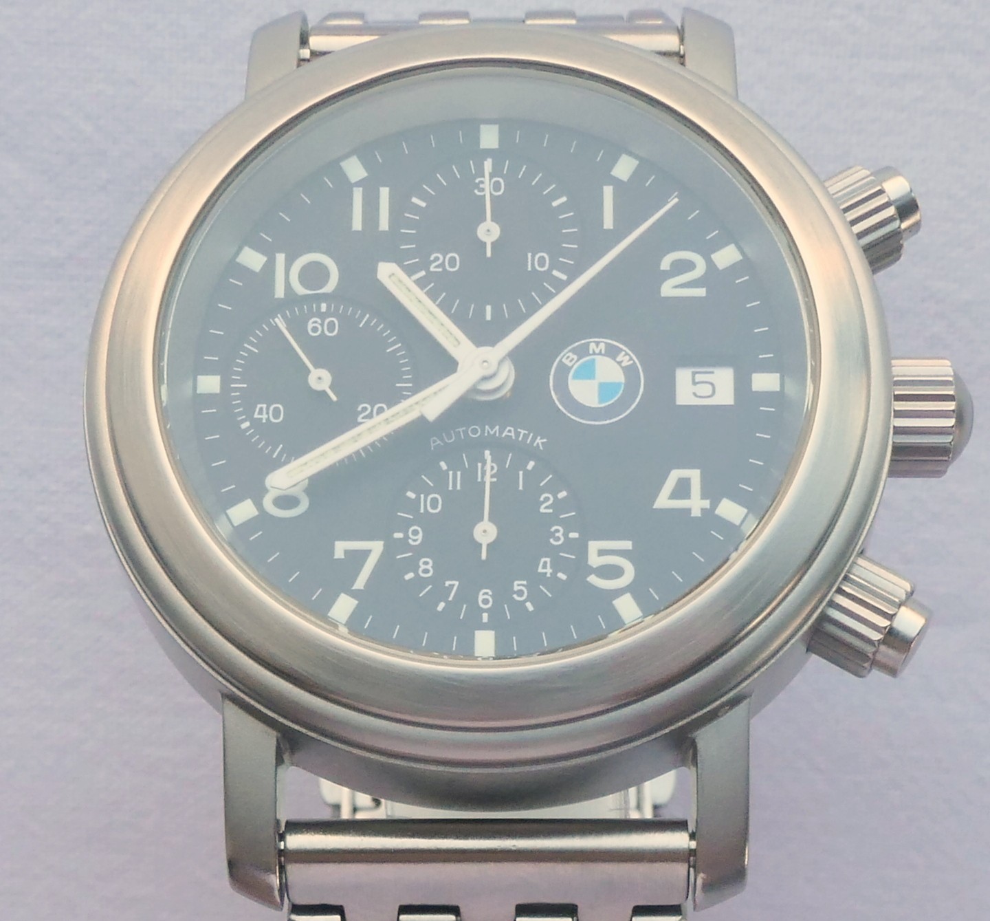 BMW Classic Driver Sport Car Accessory Automatic Valjoux 7750 Chronograph Watch