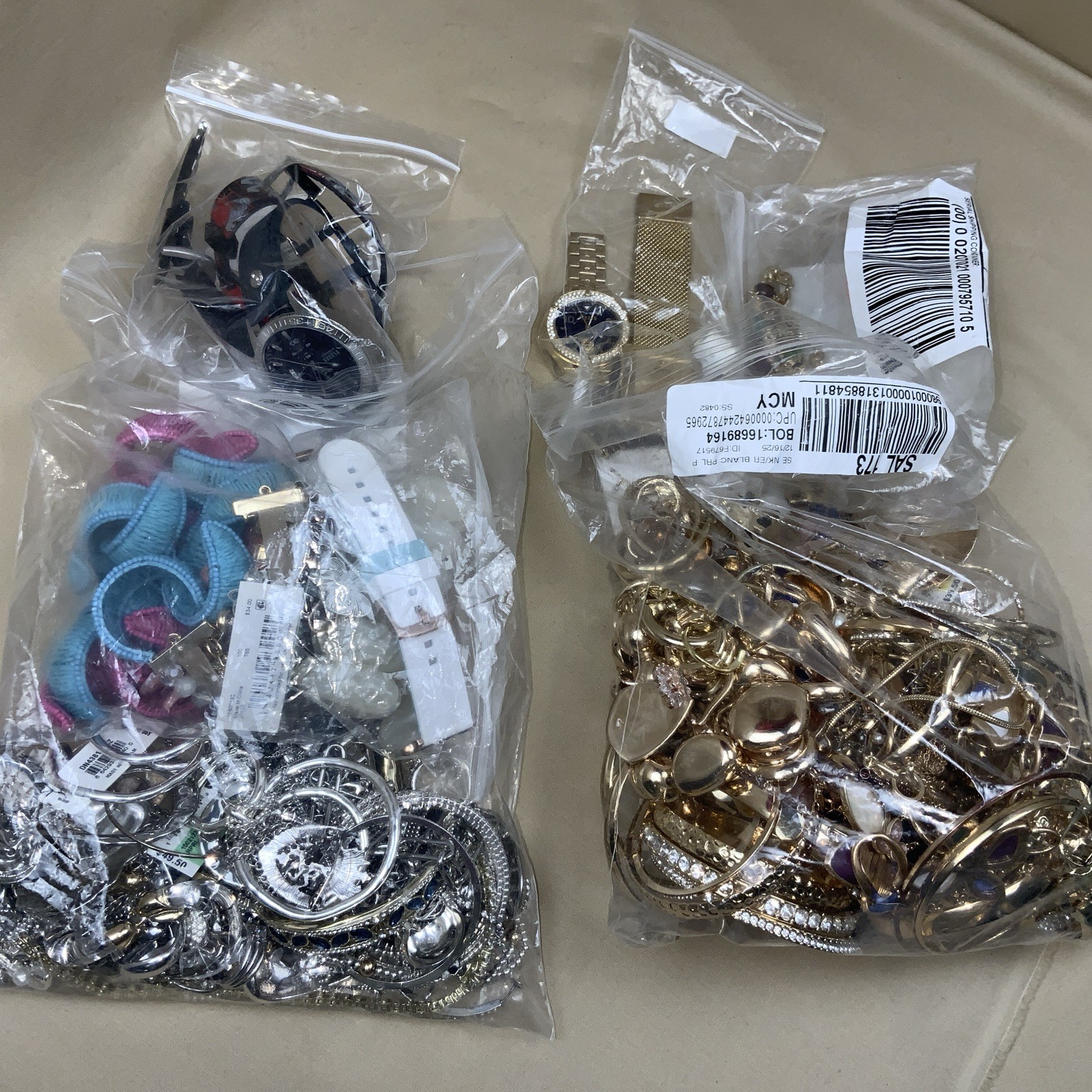 Jewelry Craft Repair Lot Junk Mixed Scrap Chains Beads Metal Plastic 7lb. 8oz.