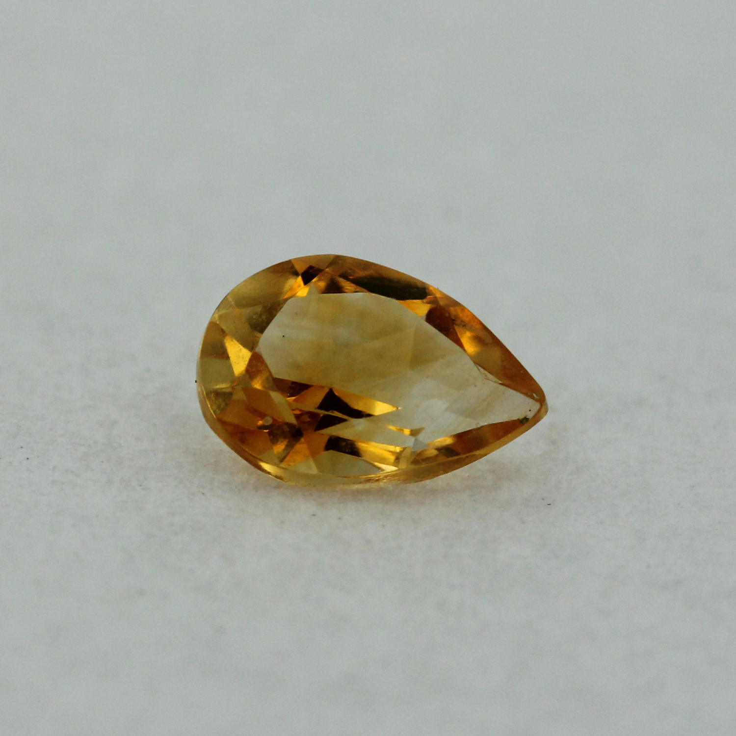 Loose Pear Shape Cut Genuine Natural Citrine Stone Single Yellow Birthstone