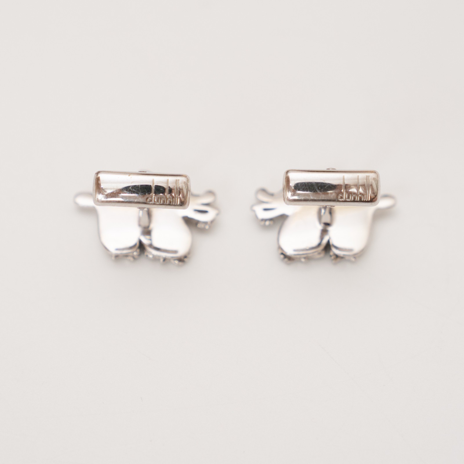 dunhill Cufflinks — Eastern Dragon Motif — Sterling Silver 925 — Hallmarked —