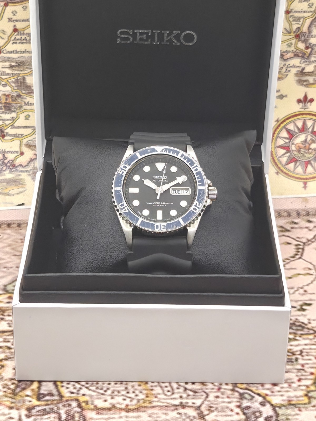 Seiko Mens Automatic Watch SKX031 Scuba Divers JDM 7S26-0040 c.July 1996 BOXED