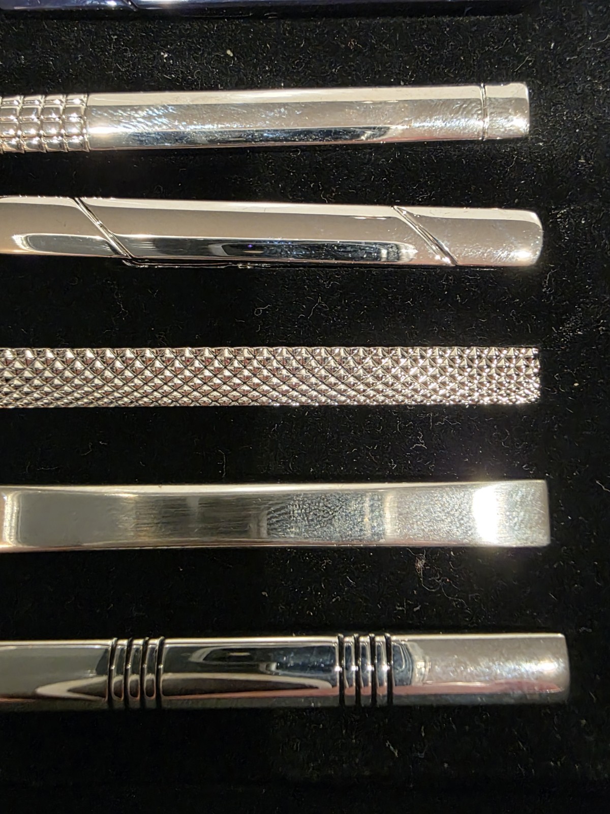 Professional 8pc. Multi Colored Tie Clips