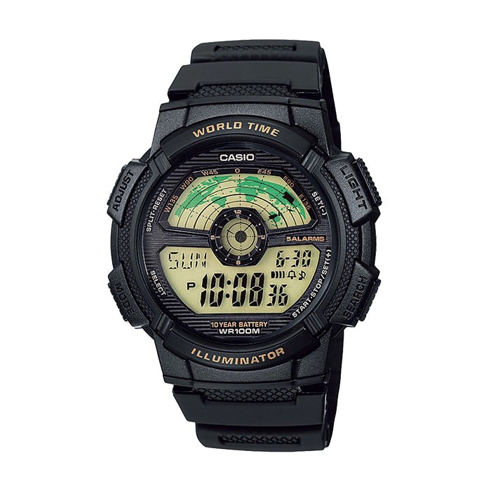 CASIO AE-1100W-1B Sports Men’s Resin Strap Digital Wrist Watch