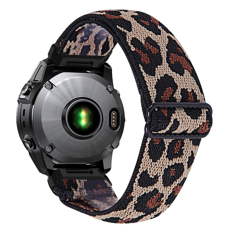 26MM Woven Nylon Elastic Strap Band For Garmin Fenix 7X/6X/5X/3 Pro instinct 2x