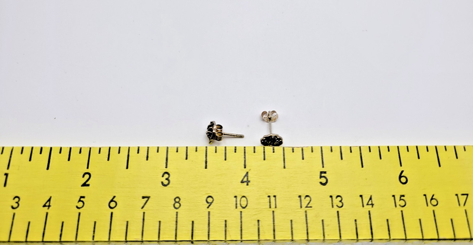 Sterling Silver Spider on Web Stud Earrings ~ 7.5mm