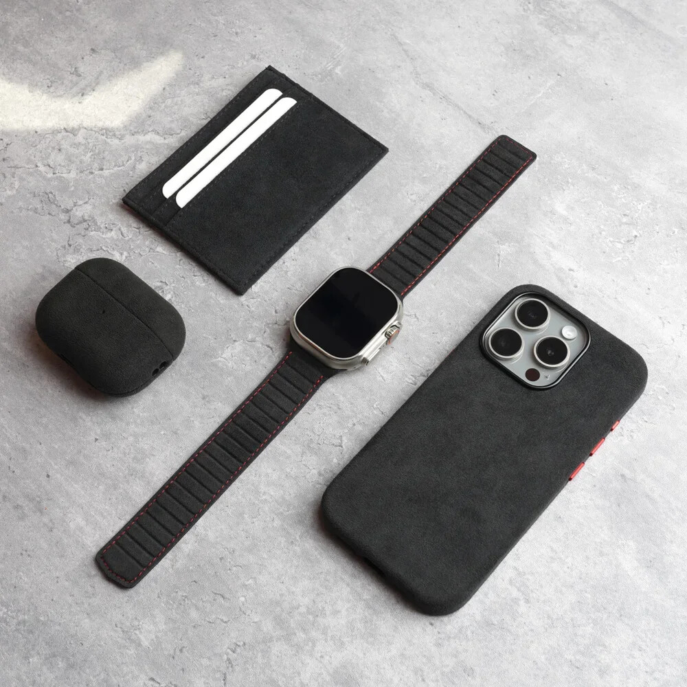 ALCANTARA Magnetic Leather Strap Accessories for Apple Watch