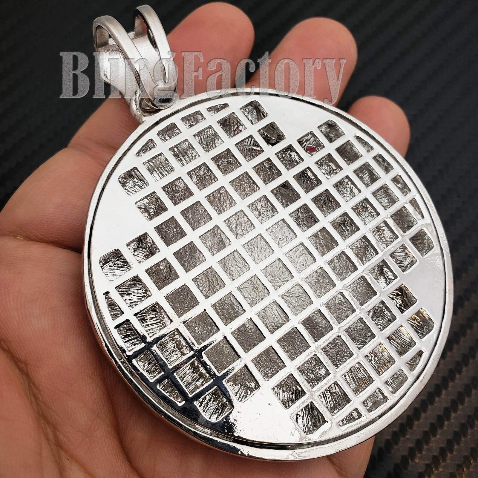 HIP HOP ICED THE WORLD IS YOURS BLING BUST DOWN RAPPER’S LARGE CHARM PENDANT