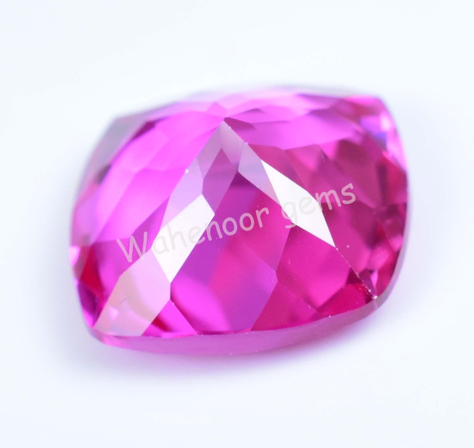 Natural Mogok Pink Ruby 22.65 Ct Cushion Certified Flawless Loose Gemstone