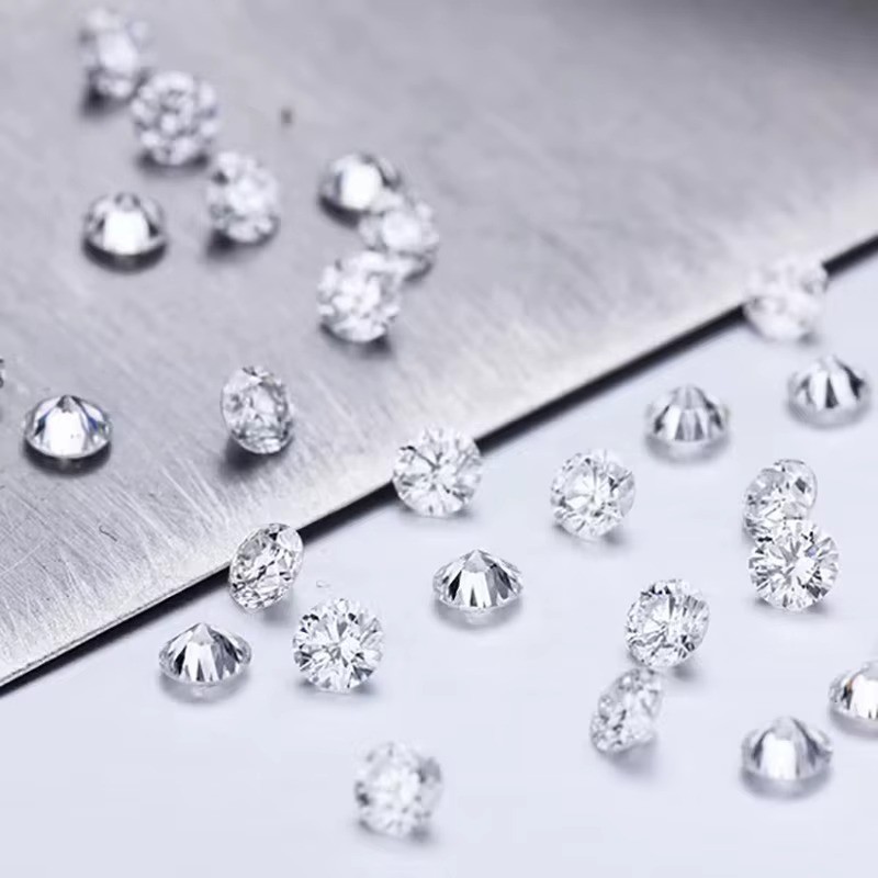1.3 MM Round Loose Lab Grown CVD Diamond, 20 PCS, EF Color, VS1 Certified
