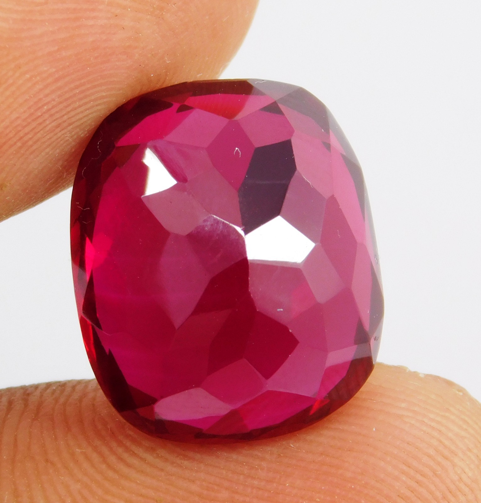 Certified 24.40 Ct Natural Burma Pigeon Blood Red Ruby Loose Gemstone Unheated