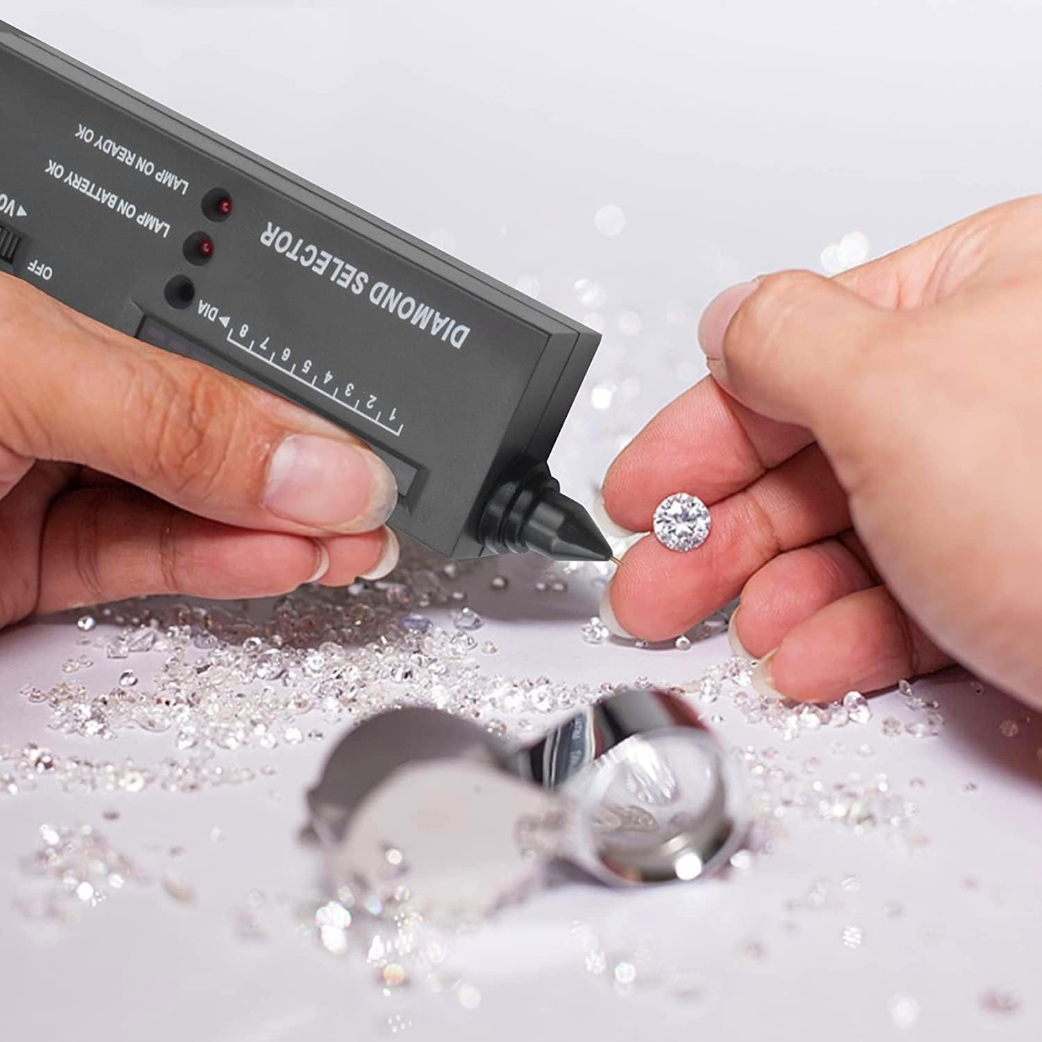 Professional Diamond Tester Pen, High Accuracy Jewelry Diamond Tester,