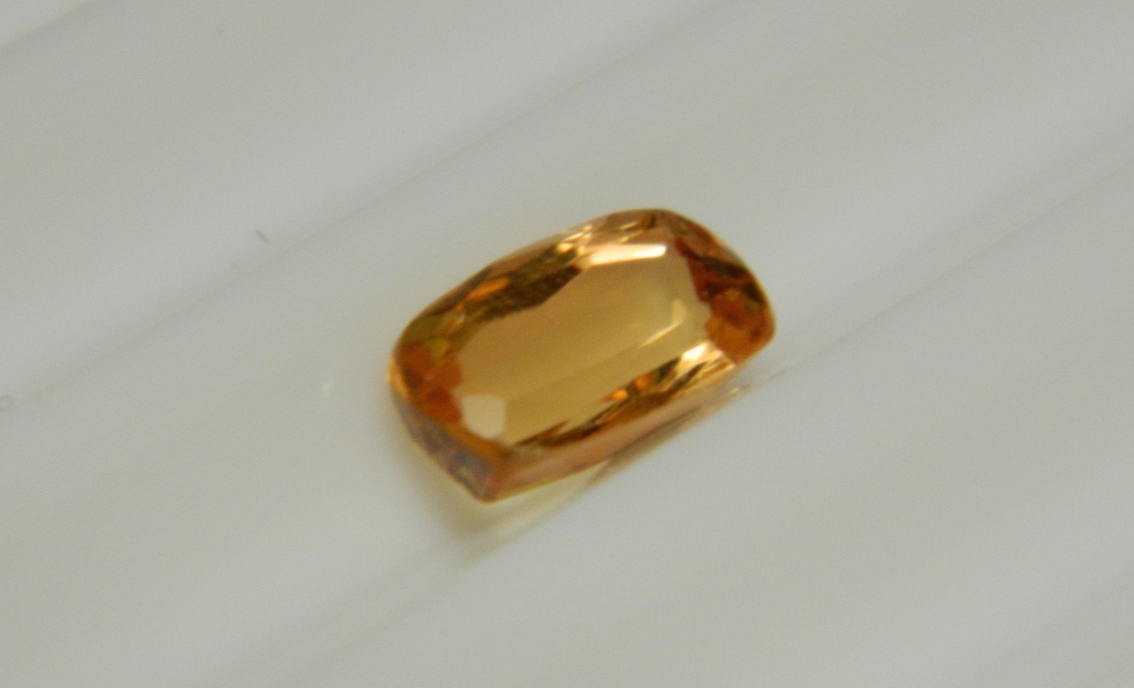 Imperial Topaz 1.36 Ct Clarity IF Cushion Cut Natural Golden Brazil I020