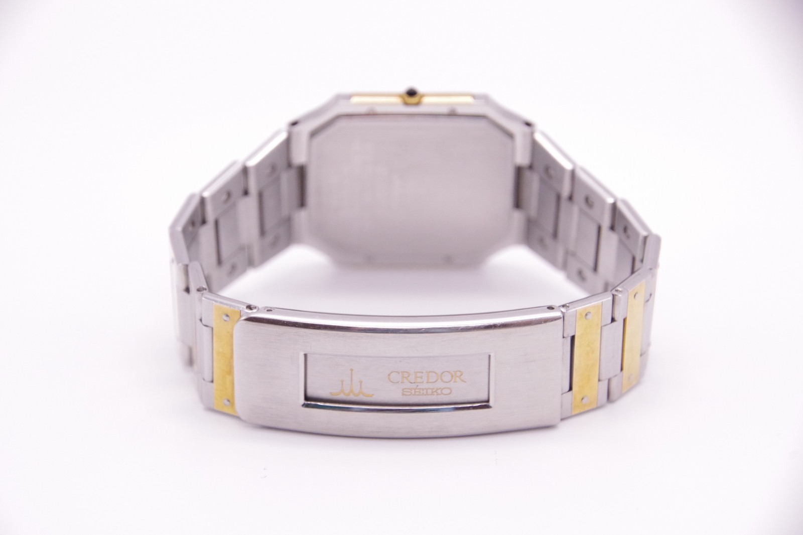 Reserved [Exc+5] SEIKO CREDOR 9570-5210 Two Tone 14K 16cm Qz Unisex JAPAN