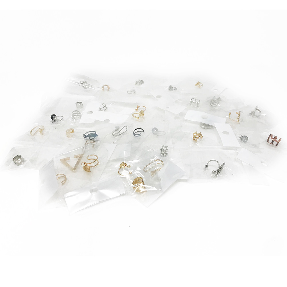 40pcs Wholesale Lot Ear Cuff Wrap Earrings No Piercing Clip-On Ear Clips Stud