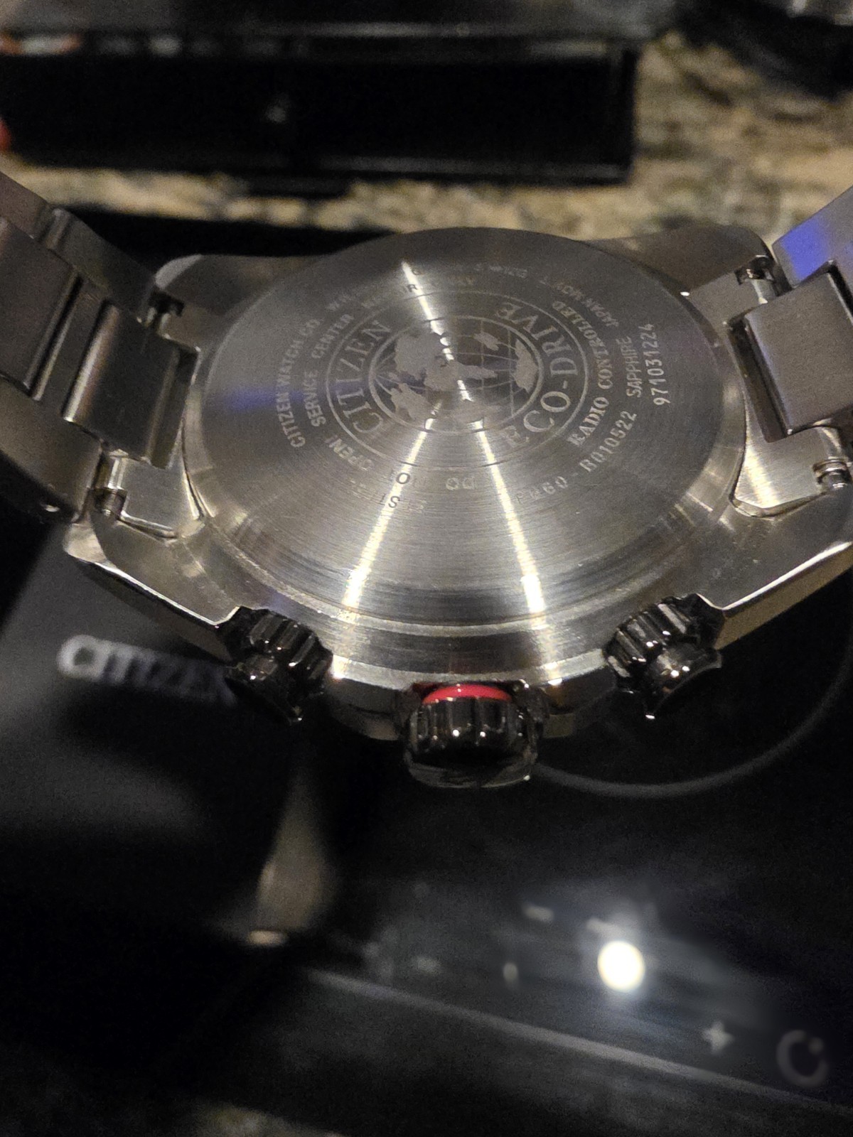 Citizen Eco-Drive Radio Controlled Chronograph Tachymeter 200m 43mm Black