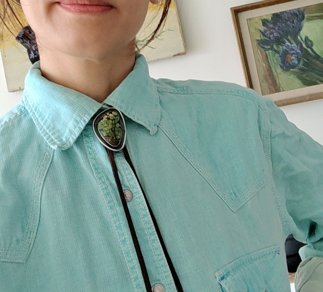 sterling silver turquoise bolo tie blue moon western cowboy necktie gift