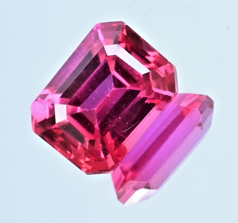 3.45Ct Natural Myanmar Red-Pink Spinel Emerald Certified Flawless Loose Gemstone