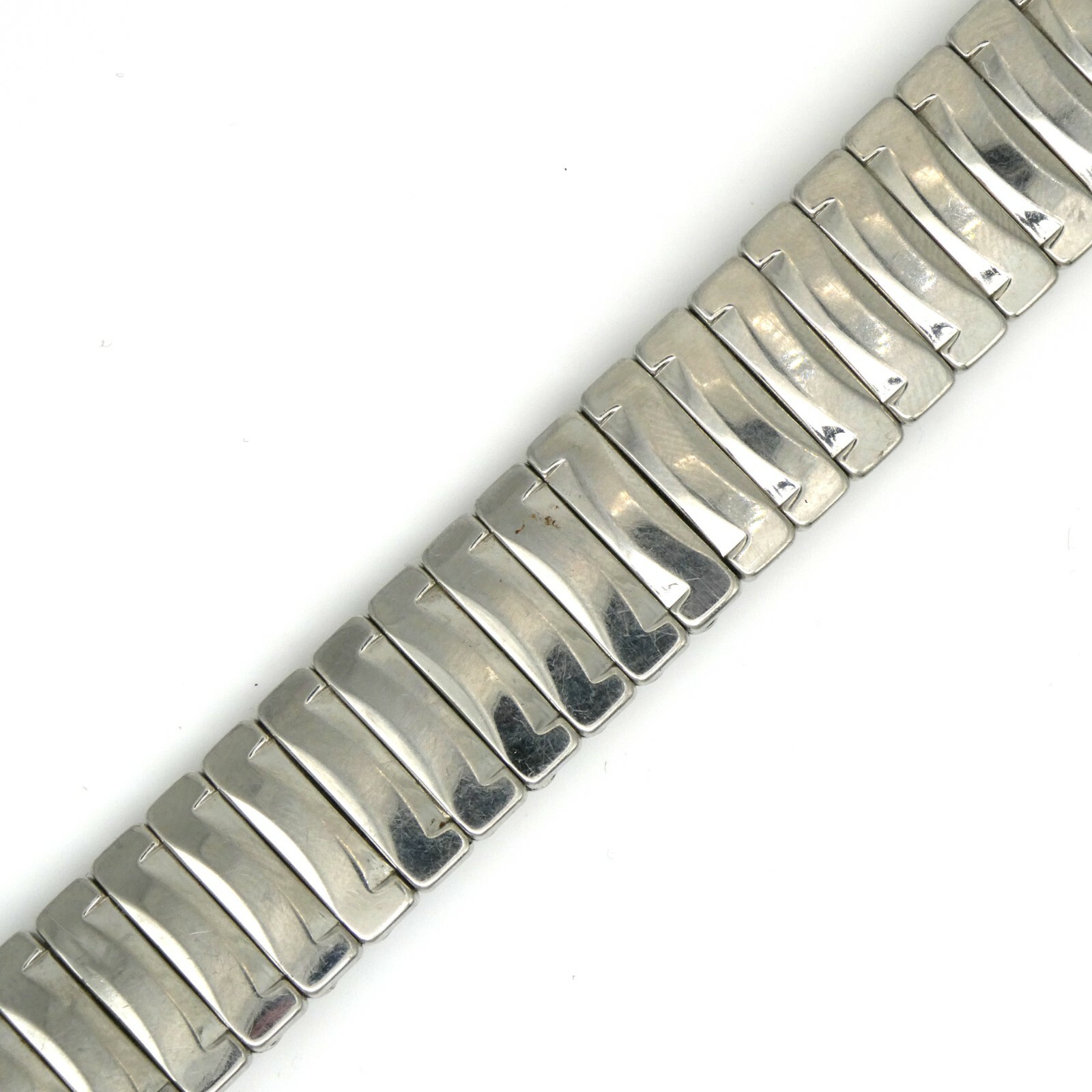 Vintage JB Champion 16.0 mm – 19.0 mm adjustable width steel wristwatch bracelet