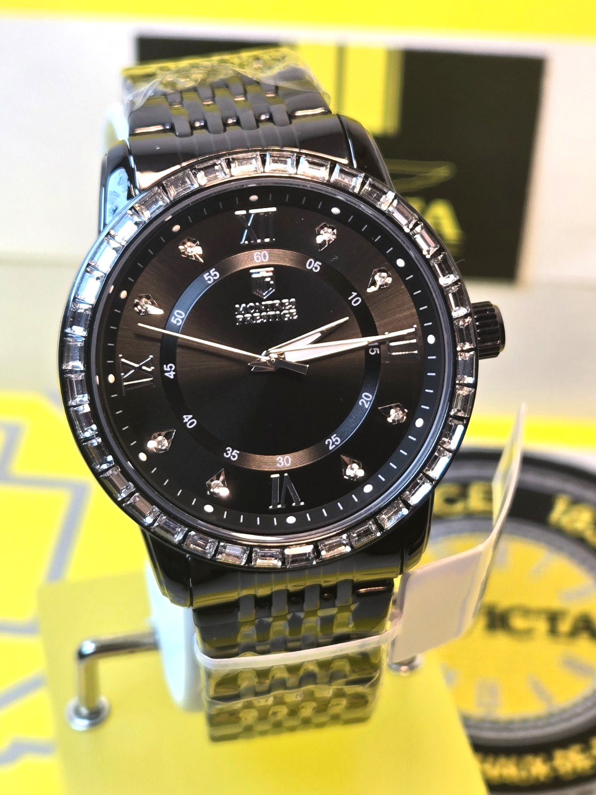 Invicta- Montres Prestige X Men’s Watch – 45mm, Black with Black Dial NEW