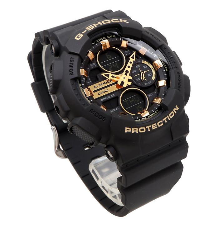 Casio G-Shock GMA-S140M-1ADR Black Gold Analog Digital Watch 200M