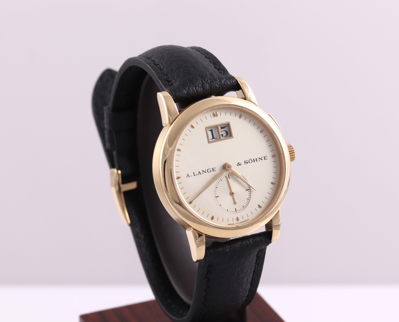 A. Lange & Söhne Saxonia 34mm Yellow Gold Silver Ivory 105.021