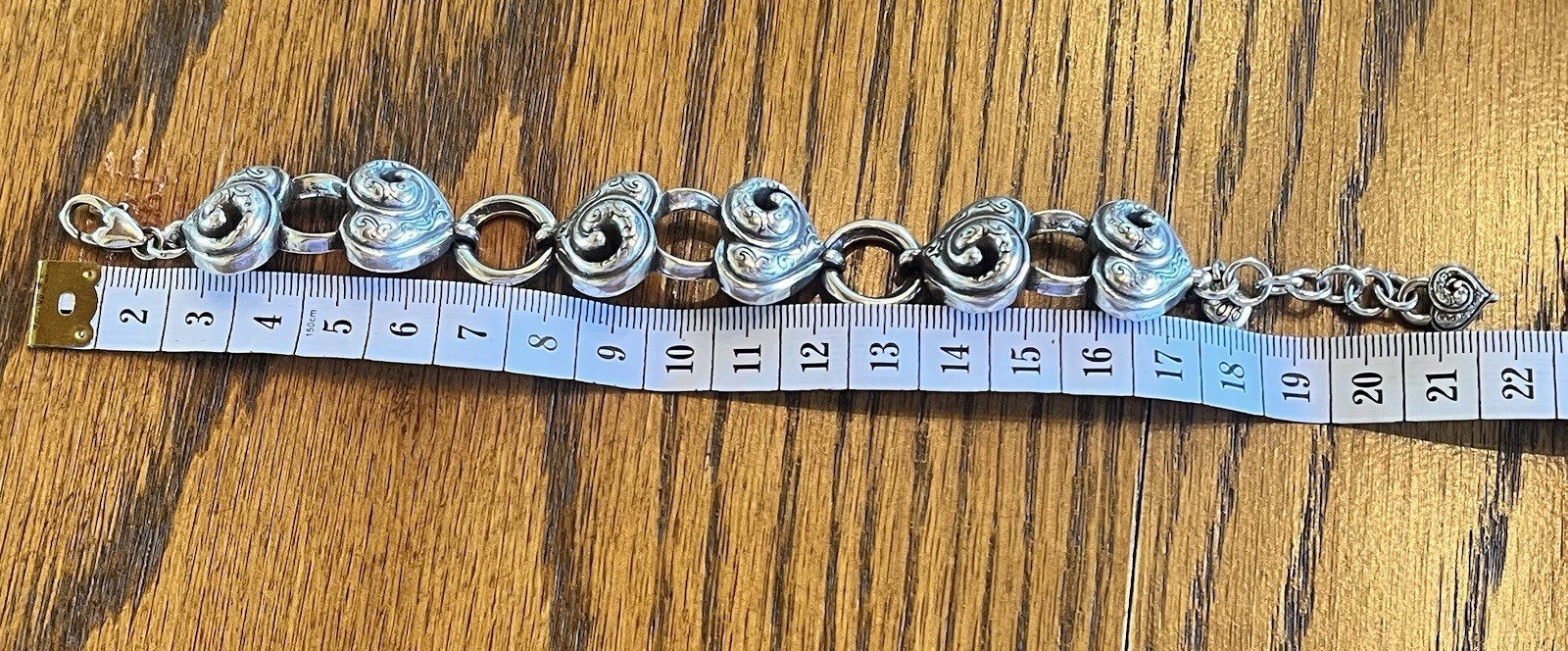 BRIGHTON Penelope Heart Bracelet Retired Design 7-8.5″