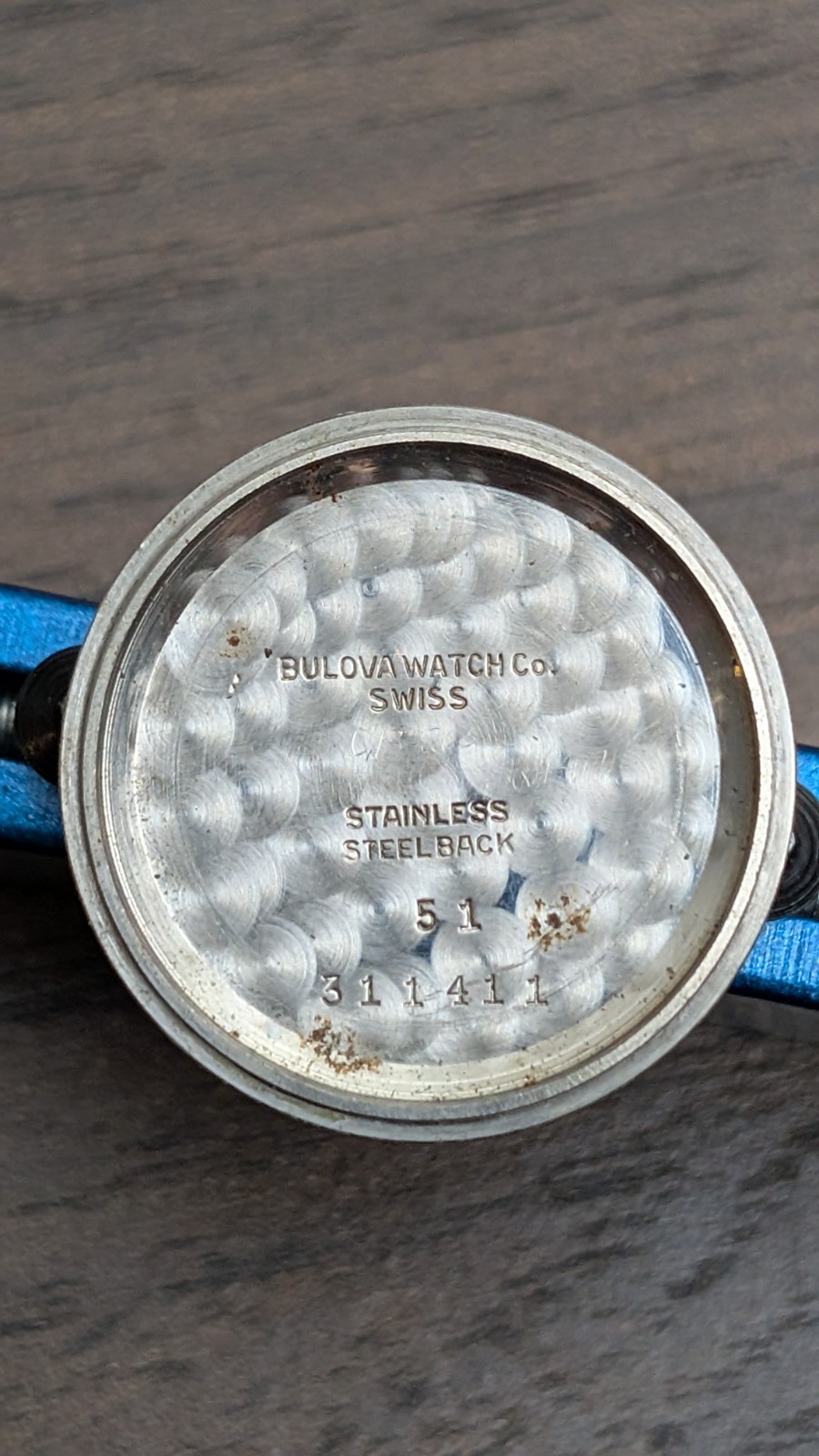 30mm 1950s Bulova 15 Jewels Field Manual Watch Red Hand. READ. Works. AS IS.