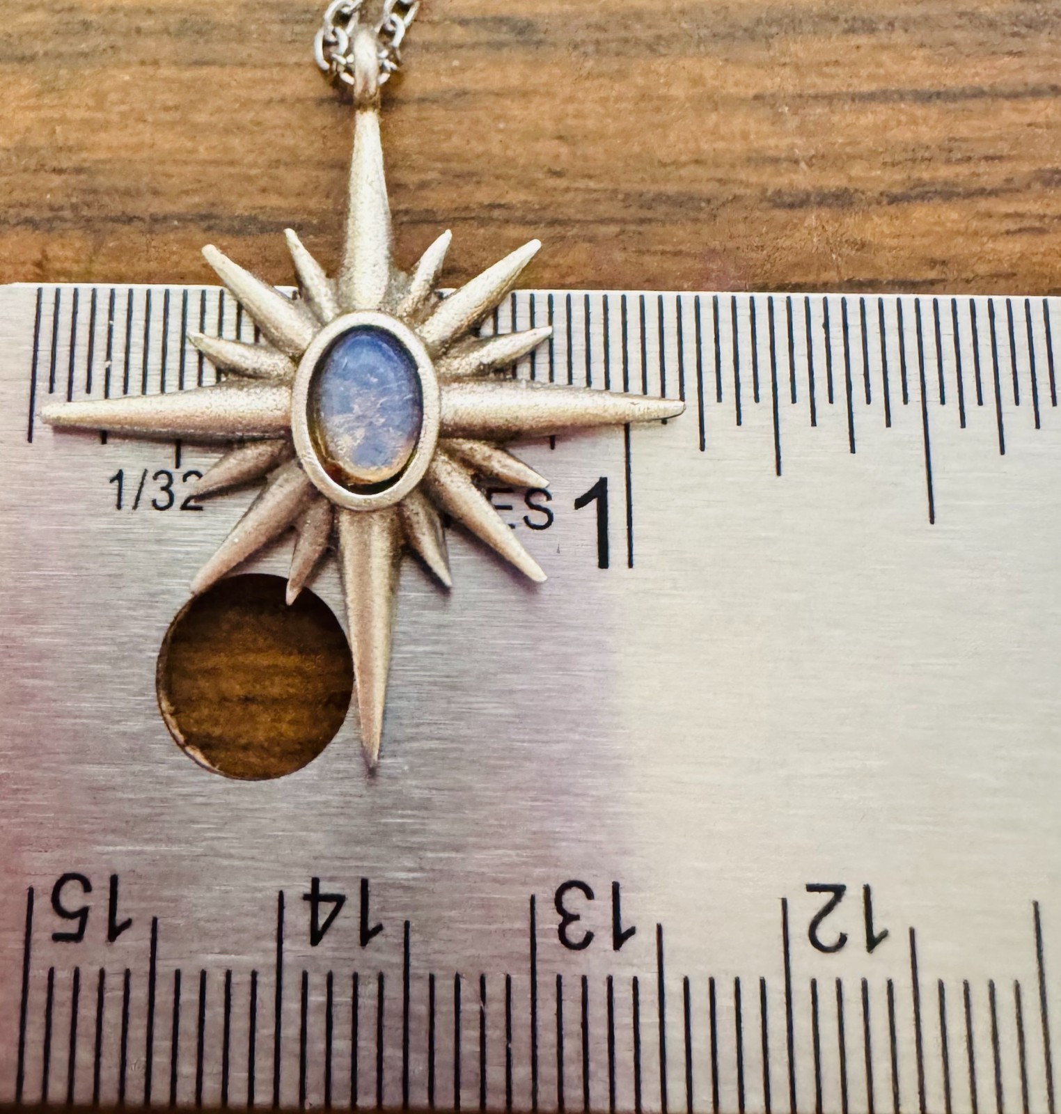 Northern Star Pendant Necklace Hand Painted by Local Ozark Artist–Me