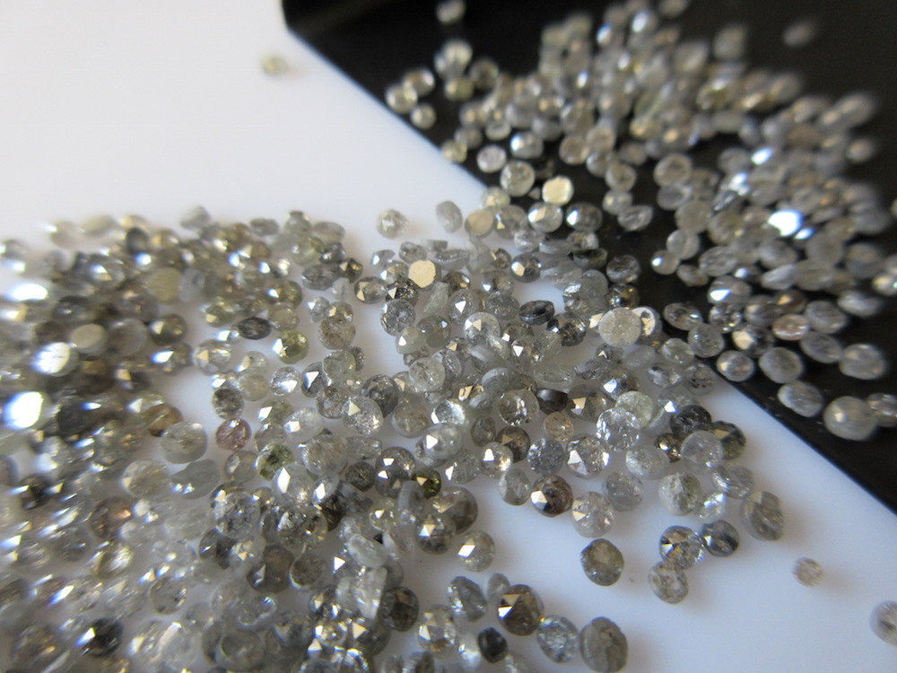 50 Pieces Wholesale 2mm To 3mm Salt And Pepper Rose Cut Diamond Loose Cabochon