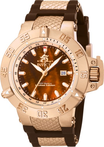 Invicta Subaqua Swiss Made Quartz Collector Edition MOP Rose Gold Tone Men Watch