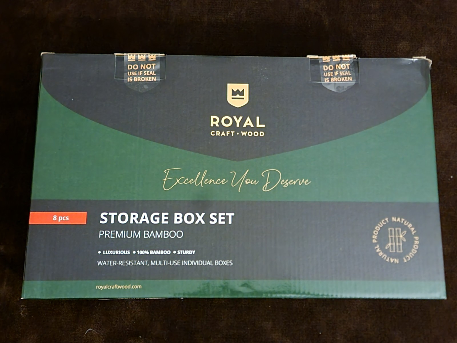 ROYAL CRAFT WOOD Bamboo Jewelry Organizer Box and Chests Set – 8 boxes