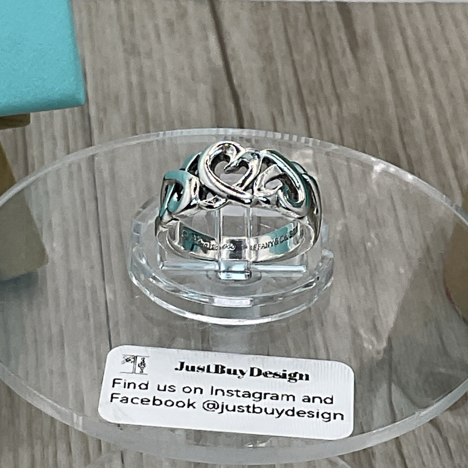 Tiffany & Co. Palomo Picasso Loving Hearts Ring. Size: K US: 5 U: 50 No: 10