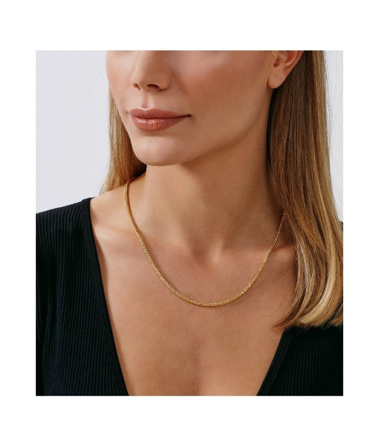 jewelry atelier gold chain necklace collection 14k 3.2mm 18″