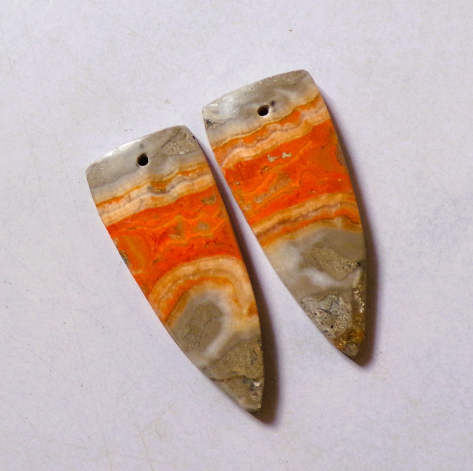 40.55 Cts Natural Bumble Bee Drilled Cabochon Match Pair Gemstone 37X15MM DE-50