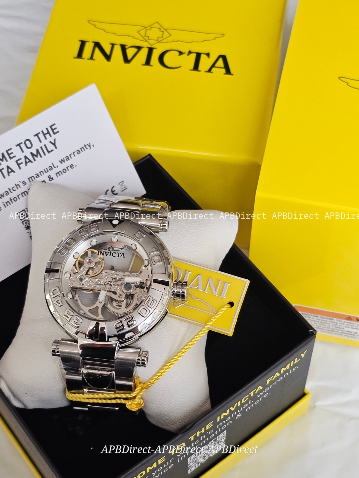 Invicta Subaqua Noma I – Automatic BRIDGE Mvmnt Skeleton Black Bezel mens watch