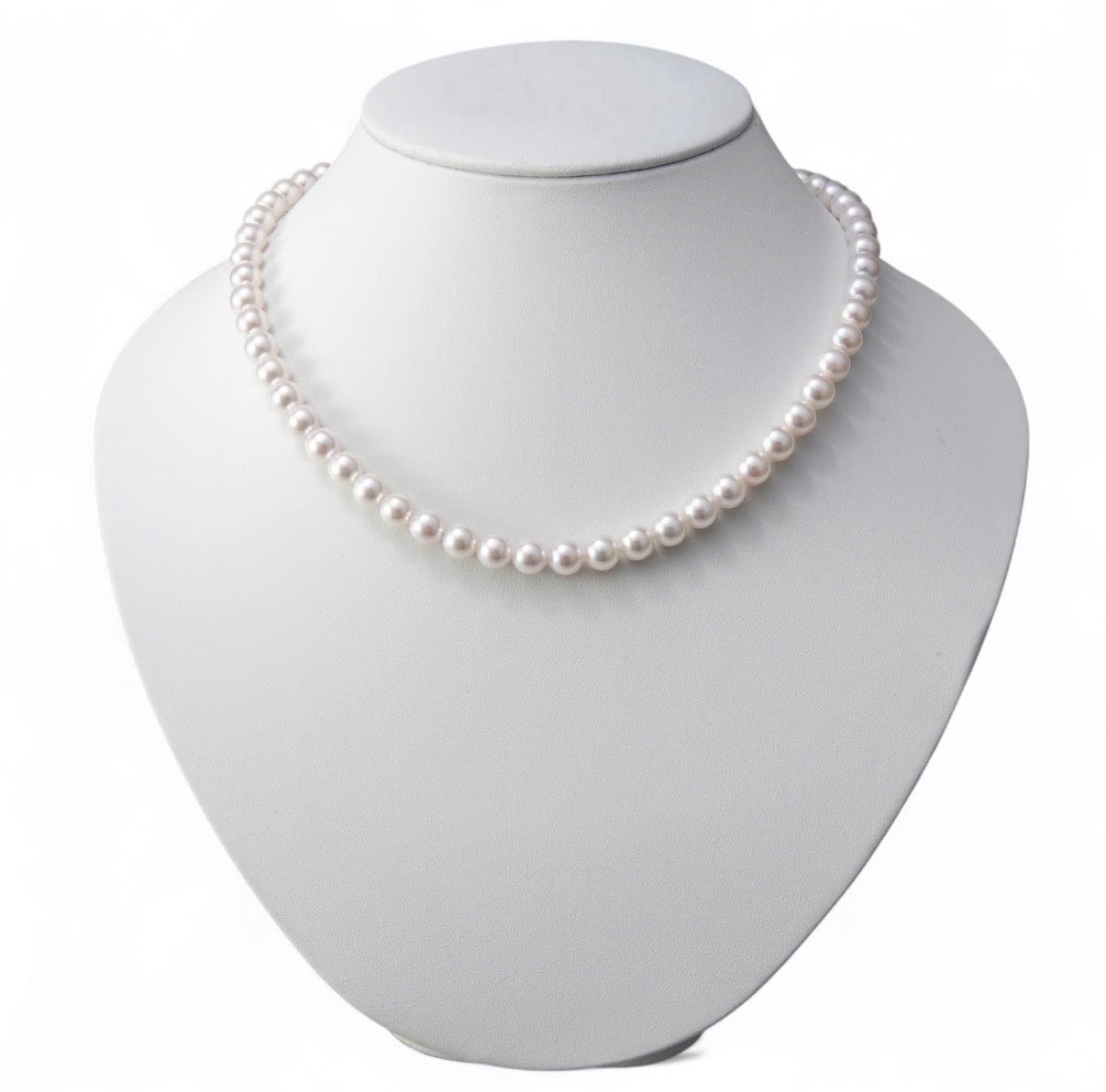 Japanese Akoya Pearl Necklace 7-7.5mm 43cm Surgical Steel Clasp Hypoallergenic