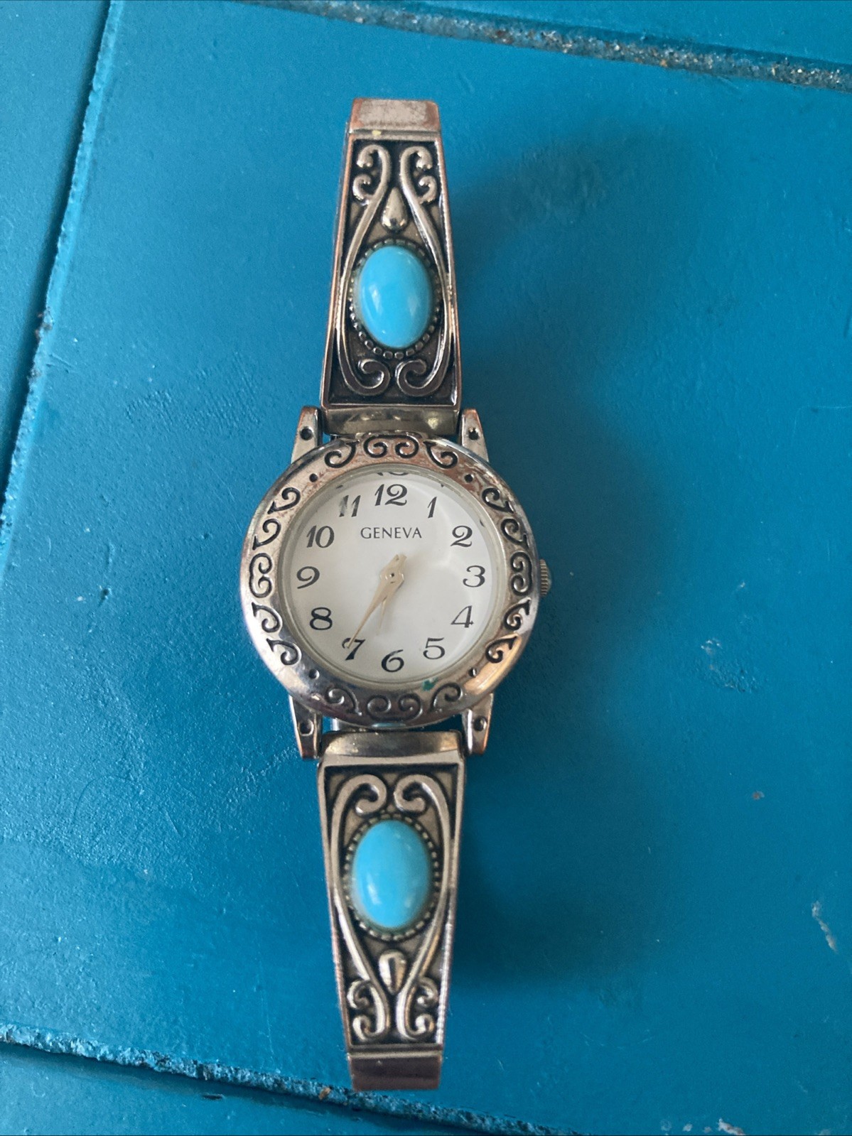 Accutime Women’s Southwest Style Turquoise Accents & Quartz Movement Wristwatch